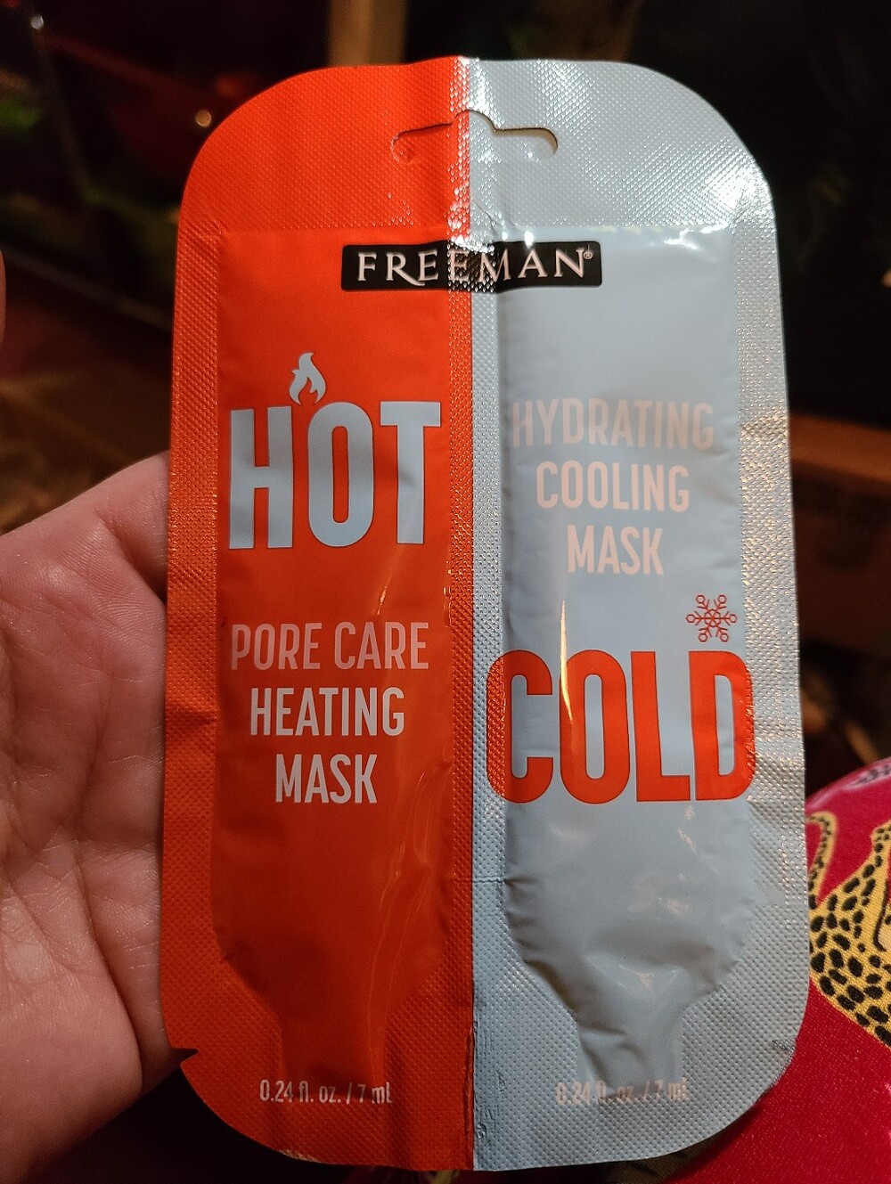 Hot & Cold Dual Mask - Orange and Light Blue
